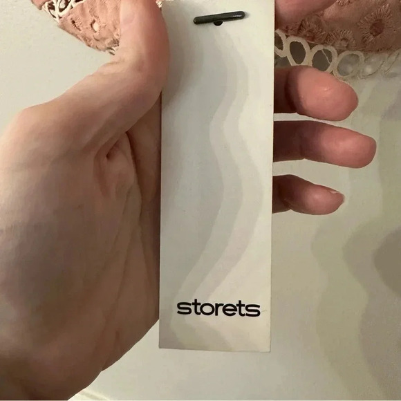 Storets Women's Pink Spaghetti Strap Carol Punched Bustler Top Size S NWT - Picture 4 of 8